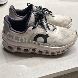 On Running Cloudtec Men's White and Black Athletic Shoes